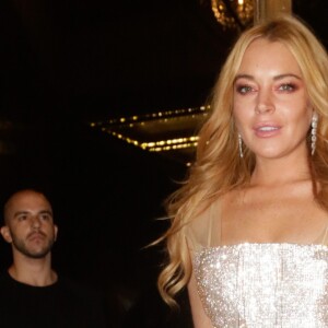 Lindsay Lohan à l'ouverture de son nouveau nightclub à Athènes en Grèce, le 15 octobre 2016