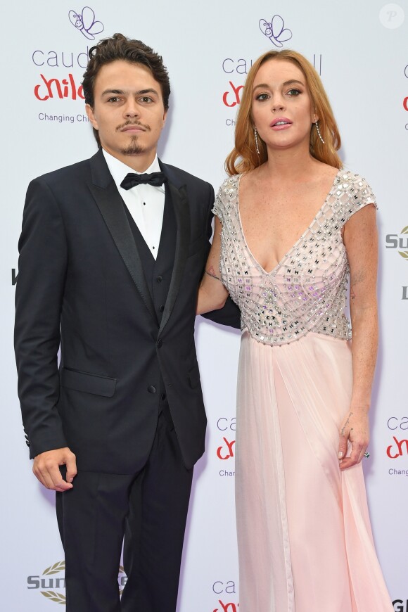 Lindsay Lohan et son compagnon Egor Tarabasov au "Butterfly Ball" au profit de l'association caritative "Caudwell Children" au Grosvenor House Hotel à Londres. Le 22 juin 2016