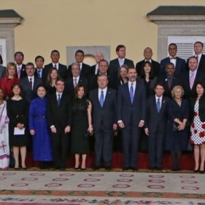 Le roi Felipe VI d'Espagne lançait l'Année internationale du Tourisme pour le développement durable au Palais Royal du Pardo à Madrid, le 17 janvier 2017.