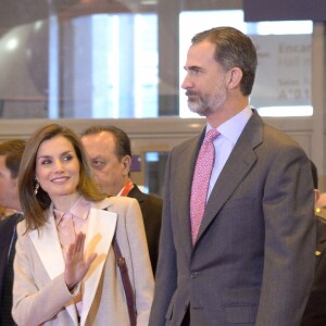 Le roi Felipe VI et la reine Letizia d'Espagne ont inauguré le 18 janvier 2017 au Parc des expositions Juan Carlos Ier la 37e édition de la FITUR, le Salon international du tourisme de Madrid.