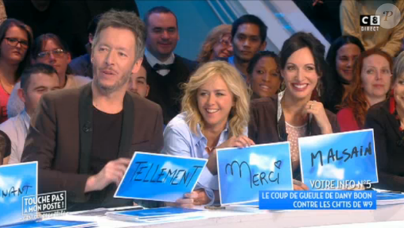 Jean-Luc Lemoine, Enora Malagré et Géraldine Maillet dans TPMP, le 17 janvier 2017 sur C8.