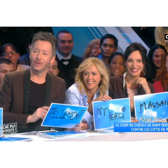 Jean-Luc Lemoine, Enora Malagré et Géraldine Maillet dans TPMP, le 17 janvier 2017 sur C8.