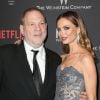 Harvey Weinstein et sa femme Georgina Chapman au photocall de l'afterparty Weinstein Company et Netflix après les Golden Globes au Beverly Hilton de Los Angeles le 8 janvier 2017.