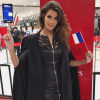 Iris Mittenaere à l'aéroport CDG de Paris le 12 janvier 2017.