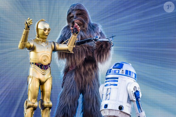 Ambiance - Les personnages de Star Wars font le show à Disneyland Paris pour "La Saison de la Force" le 21 janvier 2017