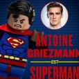Antoine Griezmann révèle prêter sa voix à Superman dans "LEGO Batman, Le Film", sur sa page Facebook, le 25 janvier 2017.