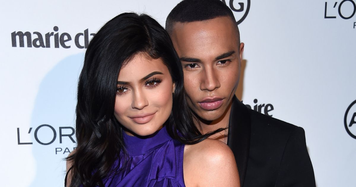 Kylie Jenner et Olivier Rousteing à la soirée Marie Claire's Image