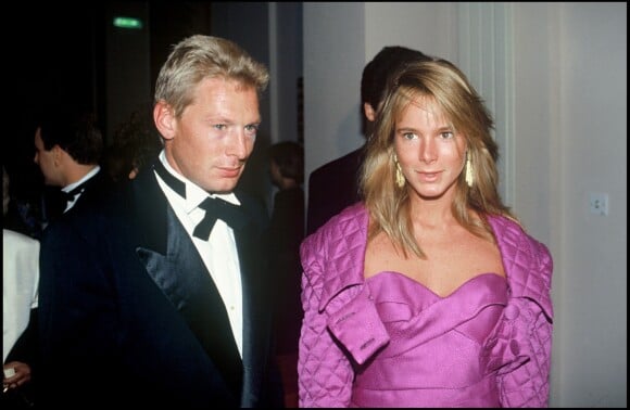 Jacques Penot et Géraldine Danon au festival de Deauville en 1989.