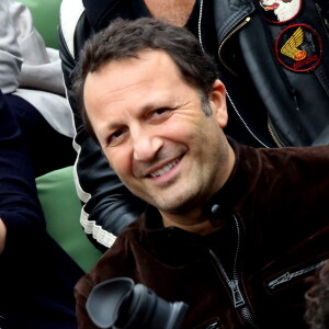 Arthur (Jacques Essebag) dans les tribunes de la finale homme des internationaux de France de Roland Garros à Paris le 5 juin 2016.