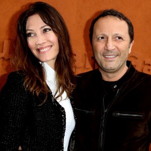 Mareva Galanter et son compagnon Arthur - People au village des internationaux de France de tennis à Roland Garros à Paris 5 juin 2016.