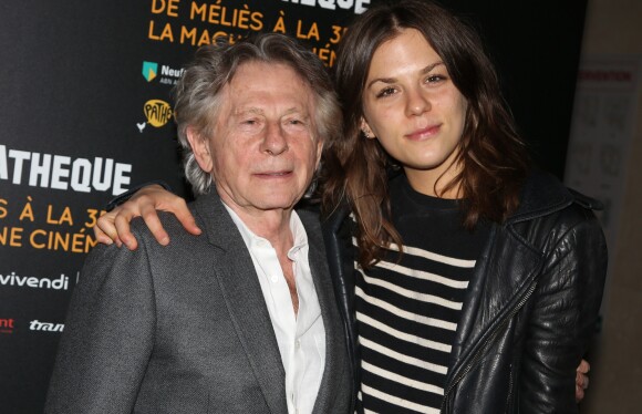 Roman Polanski, parrain de l'exposition, avec sa fille Morgane lors du vernissage de l'exposition "De Meliès à la 3D, La Machine Cinéma' à la Cinémathèque Française de Paris, France, le 3 octobre 2016. © Denis Guignebourg/Bestimage