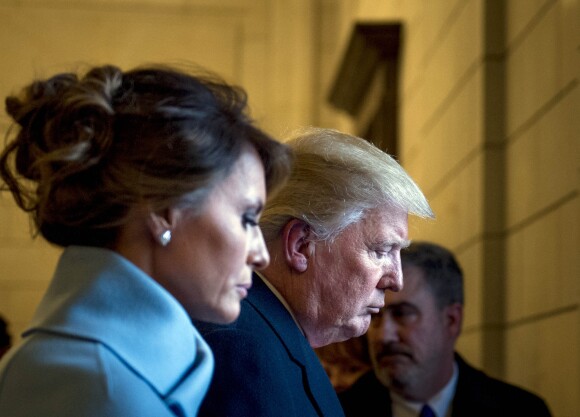 Donald J. Trump et sa femme Melania Trump - Investiture du 45e président des Etats-Unis Donald Trump à Washington DC le 20 janvier 2017.