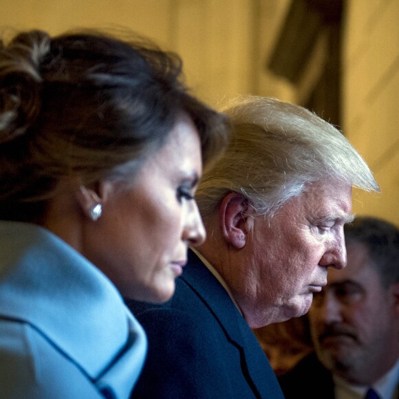 Donald J. Trump et sa femme Melania Trump - Investiture du 45e président des Etats-Unis Donald Trump à Washington DC le 20 janvier 2017.