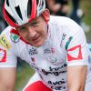 Exclusif - Dany Boon sur la 20ème étape du Tour de France lors de l'Etape du Coeur pour le compte de Mécénat Chirurgie Cardiaque à Périgueux le 26 juillet 2014.