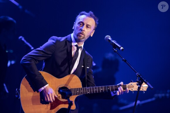 Pierre Souchon lors du concert du 12ème Gala de l'Association pour la Recherche sur Alzheimer à la salle Pleyel, à Paris, le 30 janvier 2017.