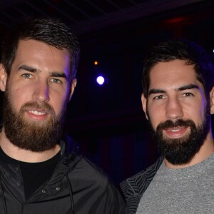 Luka et Nikola Karabatic - Soirée Samsung " New Edge Night " pour la sortie du nouveau Samsung Galaxy GS6 edge à la piscine Molitor à Paris le 15 septembre 2015.