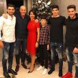 Zinedine Zidane fête la nouvelle année en famille. Photo postée par son fils Enzo sur Instagram le 1er janvier 2017.