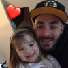 Karim Benzema fête les 3 ans de sa fille Melia, sur Twitter, le 3 février 2017.