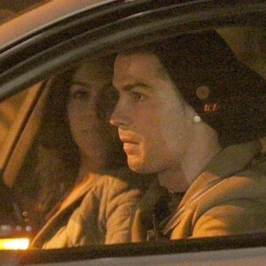Cristiano Ronaldo a fêté le 23e anniversaire de sa compagne Georgina Rodriguez au restaurant El Paraguas à Madrid, le 30 janvier 2017.