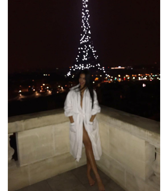 Georgina Rodriguez, jeune compagne de Cristiano Ronaldo, à Paris. Photo Instagram fin 2016.