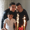 Cristiano Ronaldo a fêté son 32e anniversaire le 5 février 2017, entouré de sa maman Dolores et de son fils Cristiano Jr. Photo Instagram.