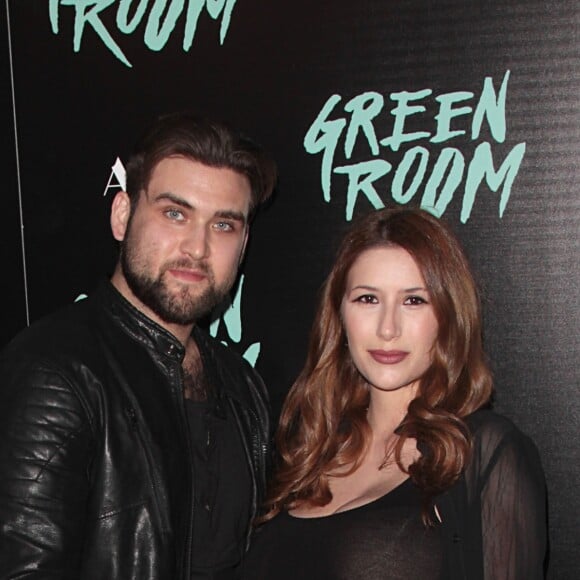 Weston Cage et sa femme Danielle (enceinte) à la première du film "Green Room" à Los Angeles le 13 avril 2016 © Adam Orchon/AdMedia via ZUMA Wire / Bestimage