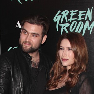 Weston Cage et sa femme Danielle (enceinte) à la première du film "Green Room" à Los Angeles le 13 avril 2016 © Adam Orchon/AdMedia via ZUMA Wire / Bestimage