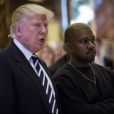 Le président élu Donald J. Trump et Kanye West dans le lobby de la Trump Tower à Manhattan, New York, le 13 décembre 2016.