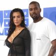 Kim Kardashian et son mari Kanye West à la soirée des MTV Video Music Awards 2016 à Madison Square Garden à New York, le 28 août 23016