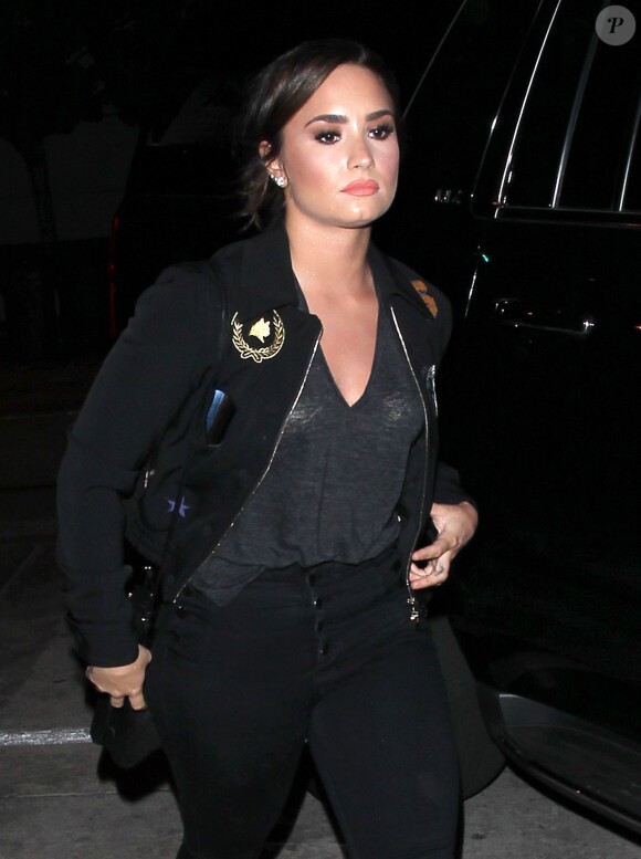 Demi Lovato lors de l'inauguration du restaurant Catch à West Hollywood, le 27 septembre 2016.