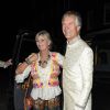 Charles Delevingne et sa femme Pandora Delevingne arrivent au "Chiltern Firehouse" pour fêter l'anniversaire des 30 ans de Poppy Delevingne. Londres, le 5 mai 2016.