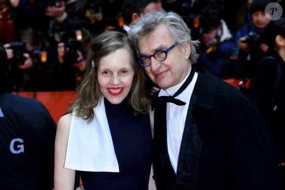 Wim Wenders et sa femme Donata Wenders lors de la première du film "Django" pendant l'ouverture du 67e Festival du Film International de Berlin, la Berlinale, le 9 février 2017.