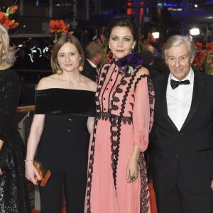 Julia Jentsch, Maggie Gyllenhaal, Paul Verhoeven lors de la première du film "Django" pendant l'ouverture du 67e Festival du Film International de Berlin, la Berlinale, à Berlin, Allemagne, le 9 février 2017.