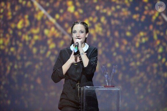 Jain (artiste féminine) lors de la 32ème cérémonie des "Victoires de la Musique" au Zénith de Paris, le 10 février 2017. © Guirec Coadic/Bestimage