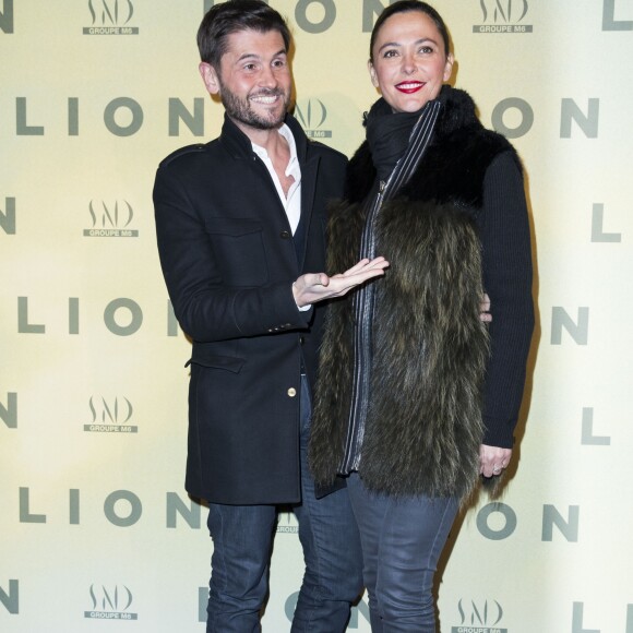 Christophe Beaugrand et Sandrine Quétier - Avant-première du film "Lion" au cinéma Gaumont Opéra à Paris, France, le 10 février 2017. © Olivier Borde/Bestimage