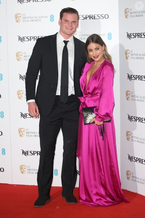 Ryan Libbey et Louise Thompson à la soirée des nommés aux "BAFTA Awards 2017" à Londres, le 11 février 2017.