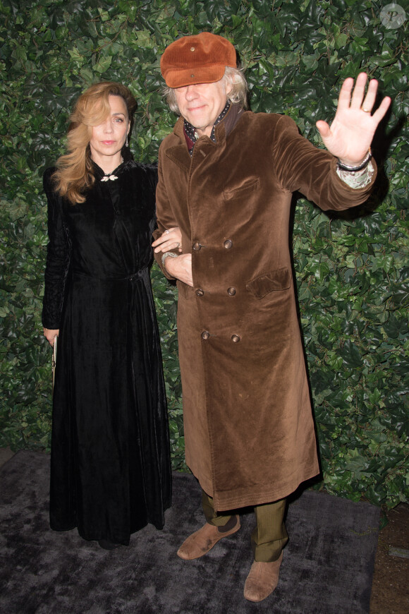 Jeanne Marine et Sir Bob Geldof assistent au dîner pré-BAFTAs de Charles Finch et Chanel au Annabel's. Londres, le 11 février 2016.
