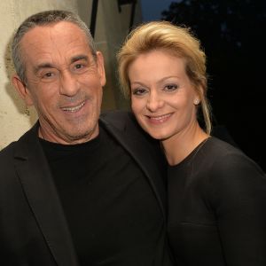 Exclusif - Thierry Ardisson, et sa femme Audrey Crespo-Mara - Anniversaire de Jacques Sanchez au restaurant Nolita à Paris le 29 mai 2016. © Veeren/Bestimage