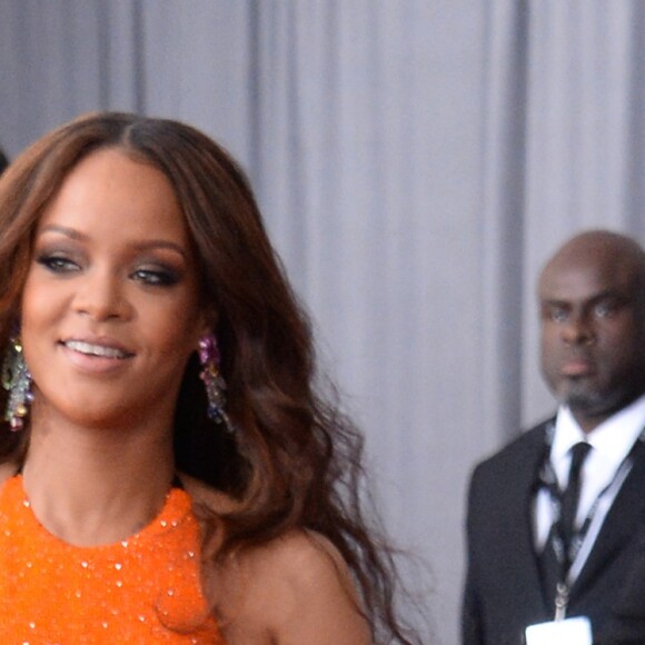 Rihanna à la 59ème soirée annuelle des Grammy Awards au Staples Center de Los Angeles, le 12 février 2017.