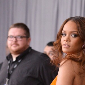 Rihanna à la 59ème soirée annuelle des Grammy Awards au Staples Center de Los Angeles, le 12 février 2017.