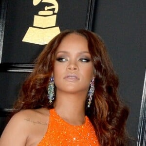 Rihanna à la 59ème soirée annuelle des Grammy Awards au Staples Center de Los Angeles, le 12 février 2017.