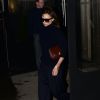 Victoria Beckham sortant de son hôtel à New York le 12 février 2017