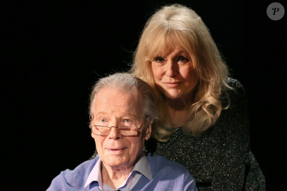 Exclusif - Mylène Demongeot et Jean Piat - Répétitions de la pièce de théâtre "Love Letters" à la Comédie des Champs-Elysées à Paris. Le 12 janvier 2017 © Daniel Angeli / Bestimage