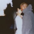 Kim Kardashian a publié une photo d'elle et son mari Kanye West sur sa page Instagram, le 14 février 2017