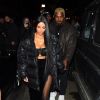 Kim Kardashian et Kanye West arrivent au restaurant Carbone à New York le 14 février 2017