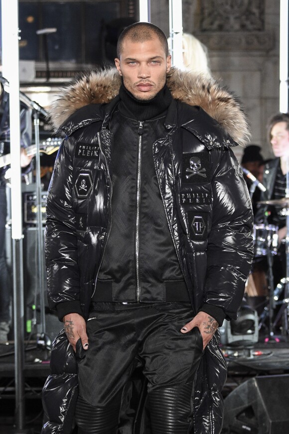 Jeremy Meeks - Défilé de mode Philipp Plein collection prêt-à-porter Automne Hiver 2017-2018 lors de la fashion week à New York, le 13 février 2017.
