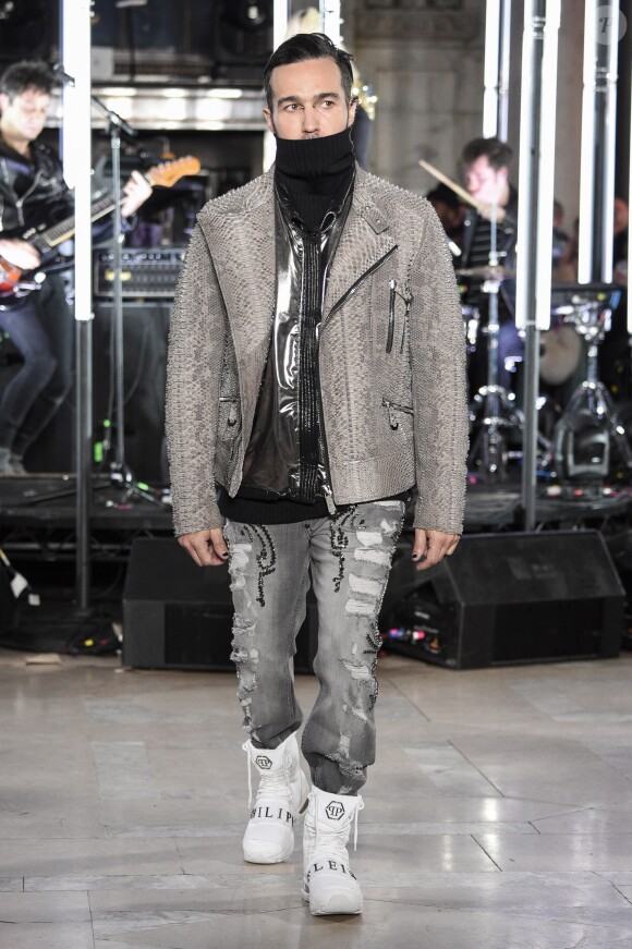 Pete Wentz - Défilé de mode Philipp Plein collection prêt-à-porter Automne Hiver 2017-2018 lors de la fashion week à New York, le 13 février 2017.