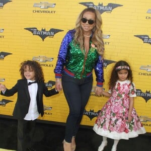 Mariah Carey et ses enfants Moroccan et Monroe à la première de ‘'The LEGO Batman Movie' au théâtre Regency Village à Westwood, le 4 février 2017