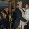 Exclusif - Mariah Carey, sa fille Monroe dans les bras du nouveau compagnon de Mariah, Bryan Tanaka à la sortie du restaurant japonais Nobu à Londres, Royaume Uni, le 15 janvier 2017. © CPA/Bestimage