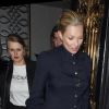 Kate Moss est allée diner avec des amis au restaurant Scotts à Londres. Le 20 février 2017.